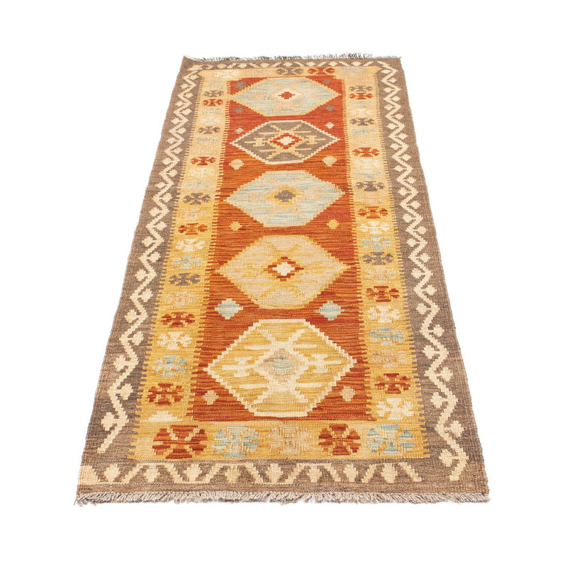 Alfombra de pasillo Alfombra Kelim - Oriental - 203 x 70 cm - beige