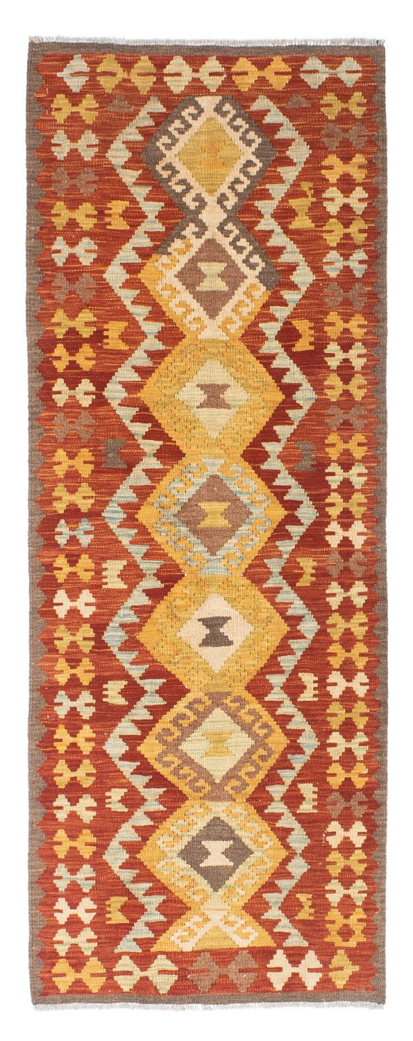 Alfombra de pasillo Alfombra Kelim - Oriental - 205 x 78 cm - óxido