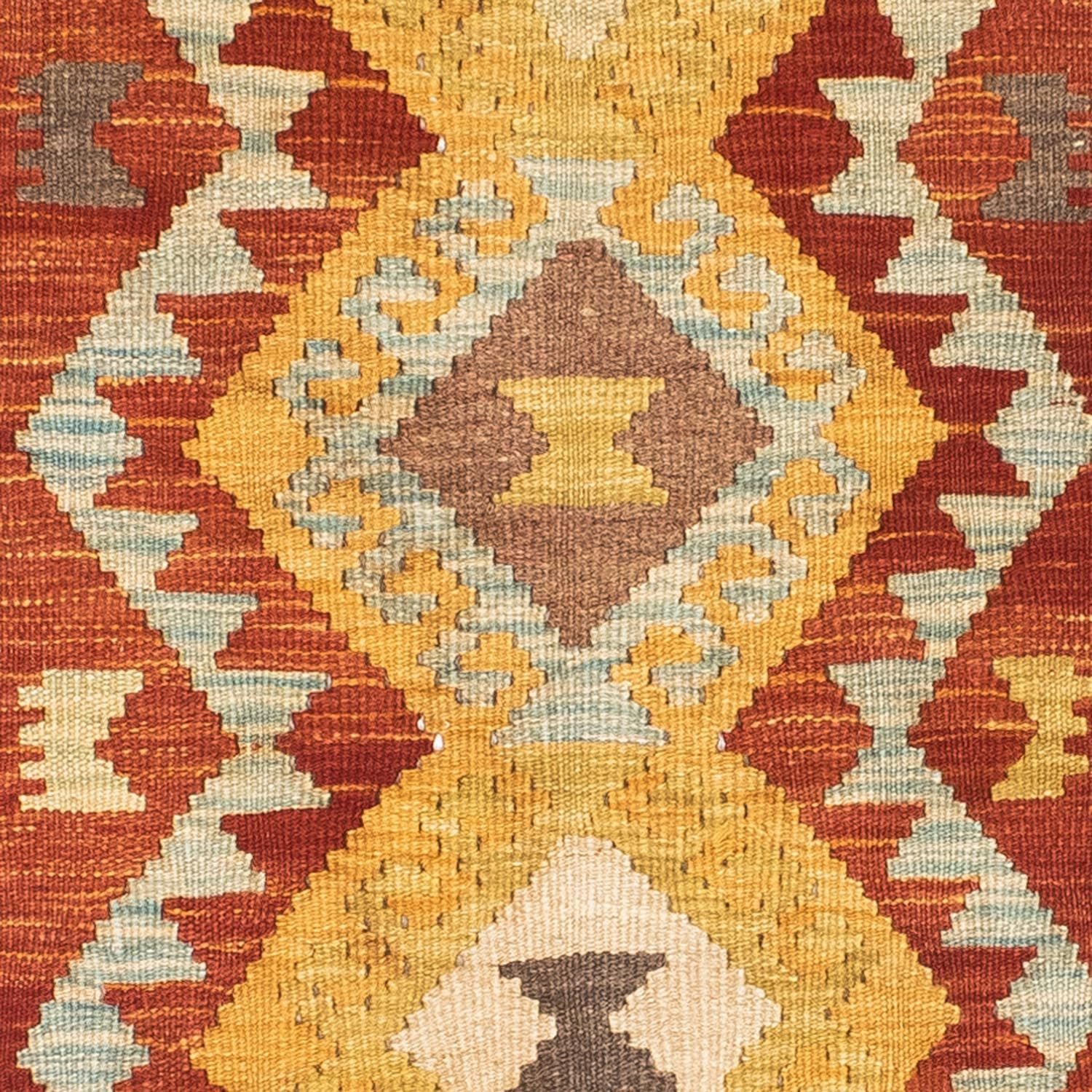 Alfombra de pasillo Alfombra Kelim - Oriental - 205 x 78 cm - óxido