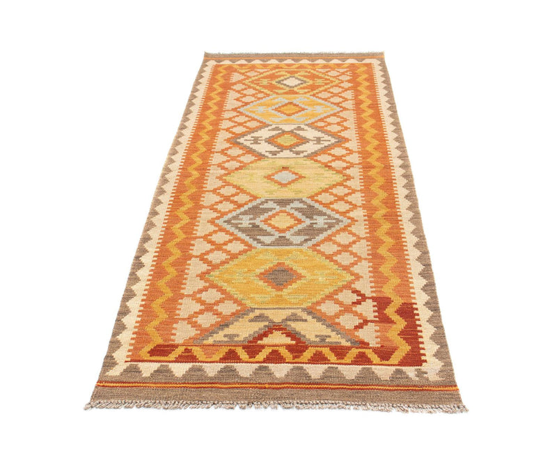 Alfombra de pasillo Alfombra Kelim - Oriental - 202 x 76 cm - beige