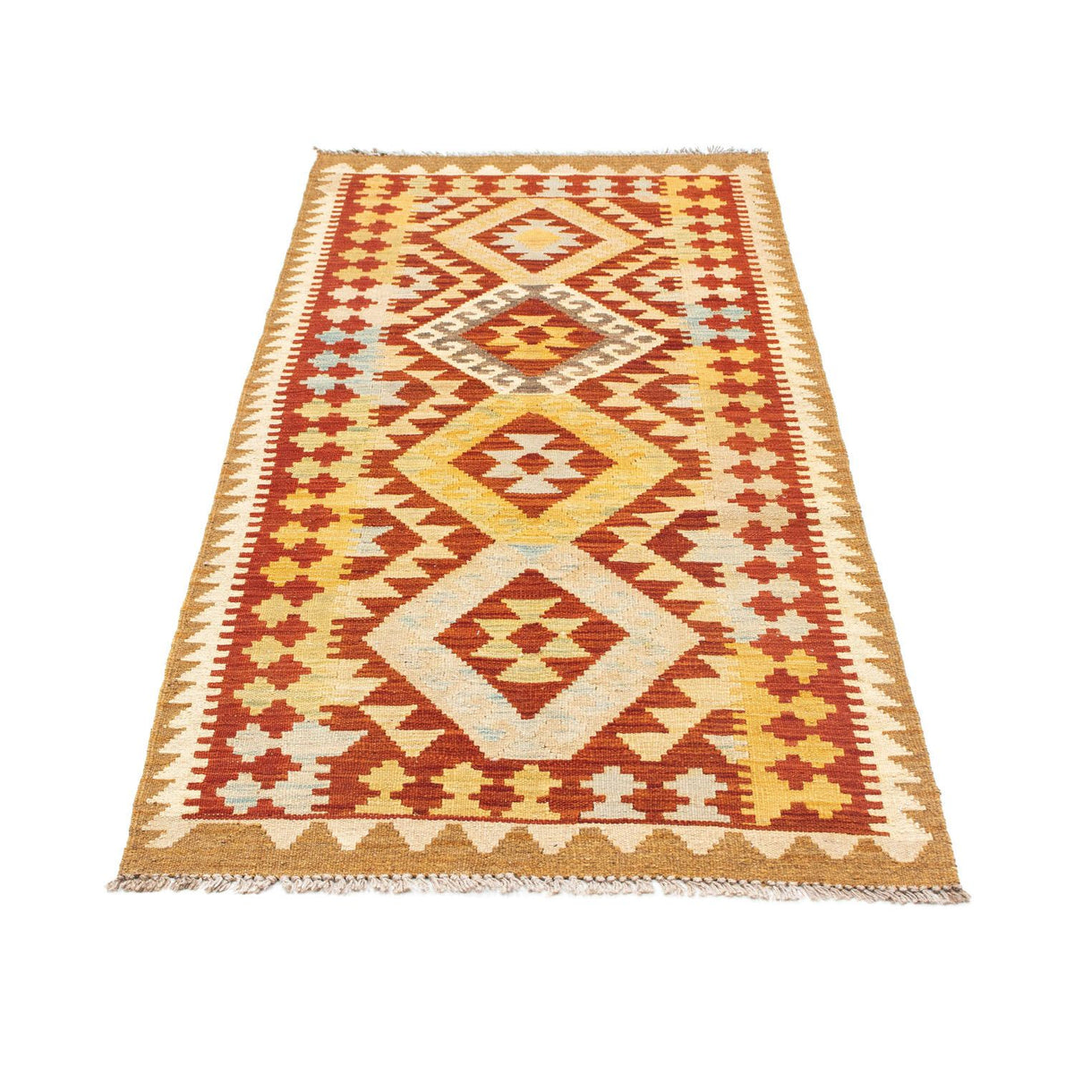 Alfombra de pasillo Alfombra Kelim - Oriental - 183 x 80 cm - beige