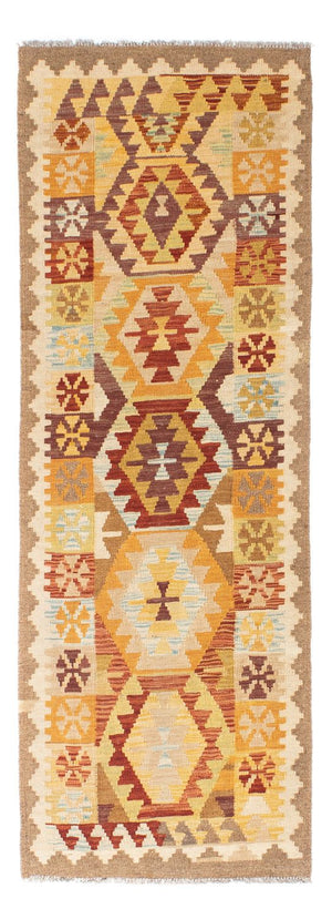 Alfombra de pasillo Alfombra Kelim - Oriental - 202 x 75 cm - beige