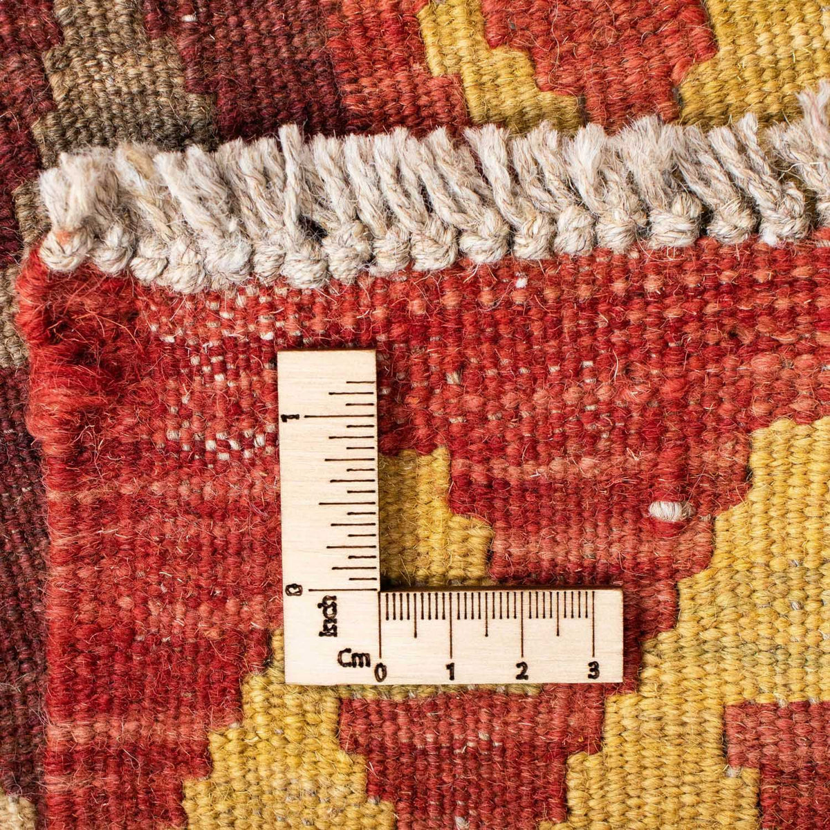 Alfombra de pasillo Alfombra Kelim - Oriental - 204 x 77 cm - rojo