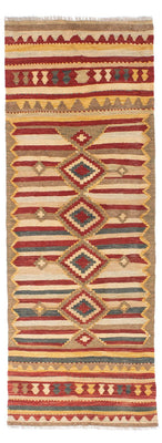 Alfombra de pasillo Alfombra Kelim - Oriental - 204 x 73 cm - multicolor