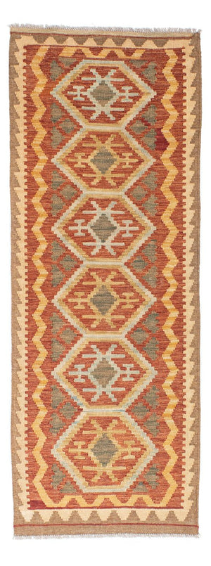 Alfombra de pasillo Alfombra Kelim - Oriental - 195 x 75 cm - beige