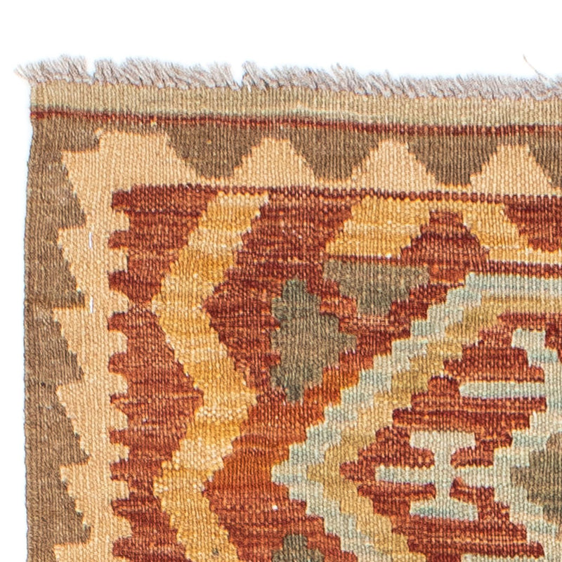 Alfombra de pasillo Alfombra Kelim - Oriental - 195 x 75 cm - beige