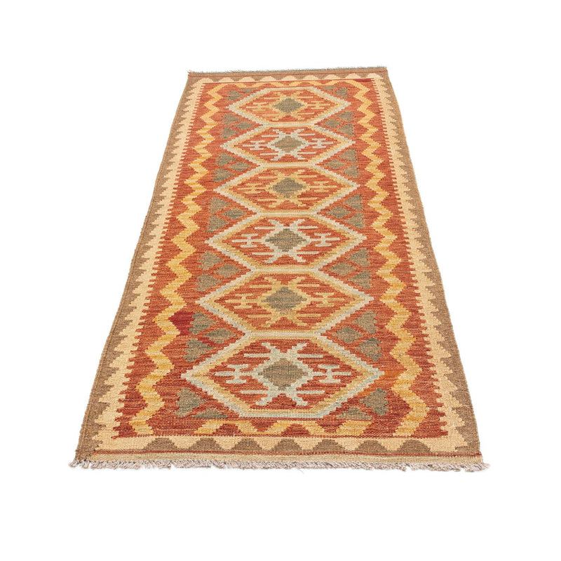 Alfombra de pasillo Alfombra Kelim - Oriental - 195 x 75 cm - beige