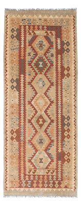 Alfombra de pasillo Alfombra Kelim - Oriental - 201 x 84 cm - beige