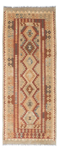 Alfombra de pasillo Alfombra Kelim - Oriental - 201 x 84 cm - beige
