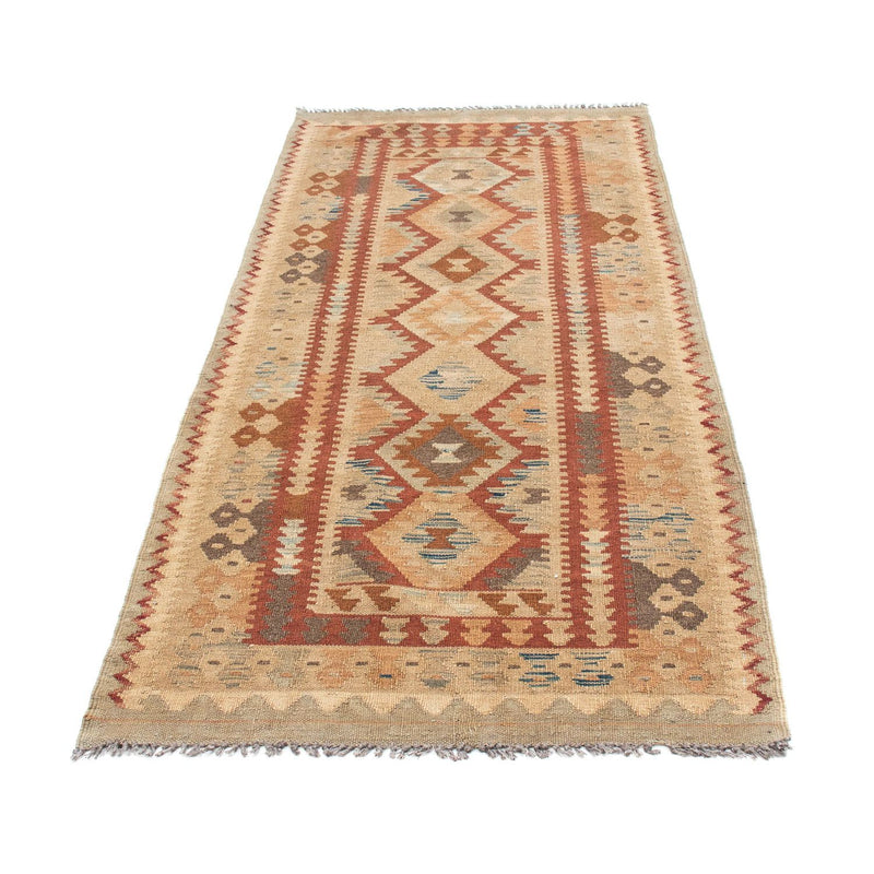 Alfombra de pasillo Alfombra Kelim - Oriental - 201 x 84 cm - beige