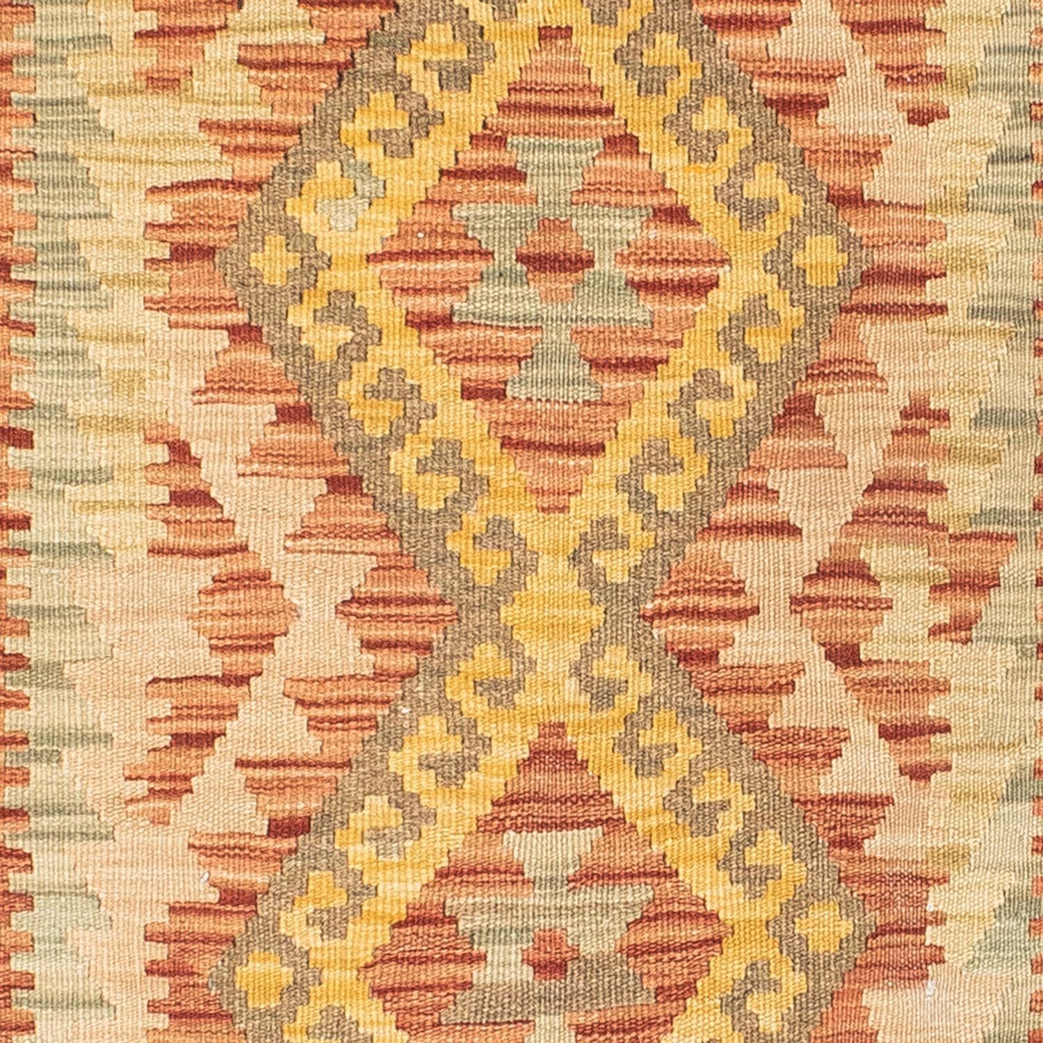 Alfombra de pasillo Alfombra Kelim - Oriental - 197 x 72 cm - beige