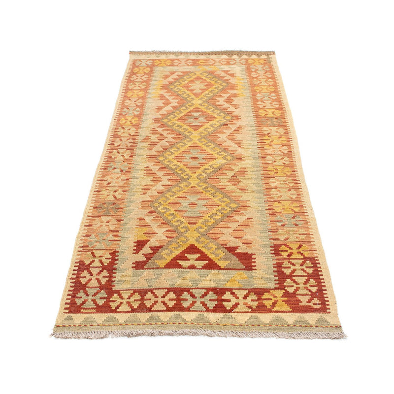 Alfombra de pasillo Alfombra Kelim - Oriental - 197 x 72 cm - beige