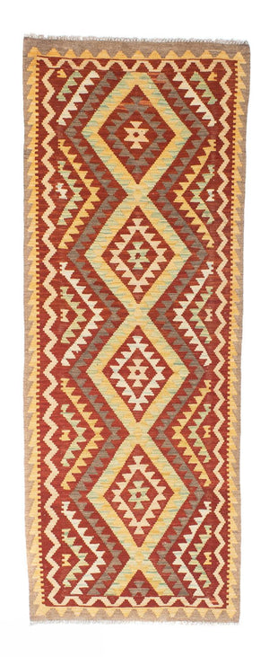 Alfombra de pasillo Alfombra Kelim - Oriental - 214 x 82 cm - óxido