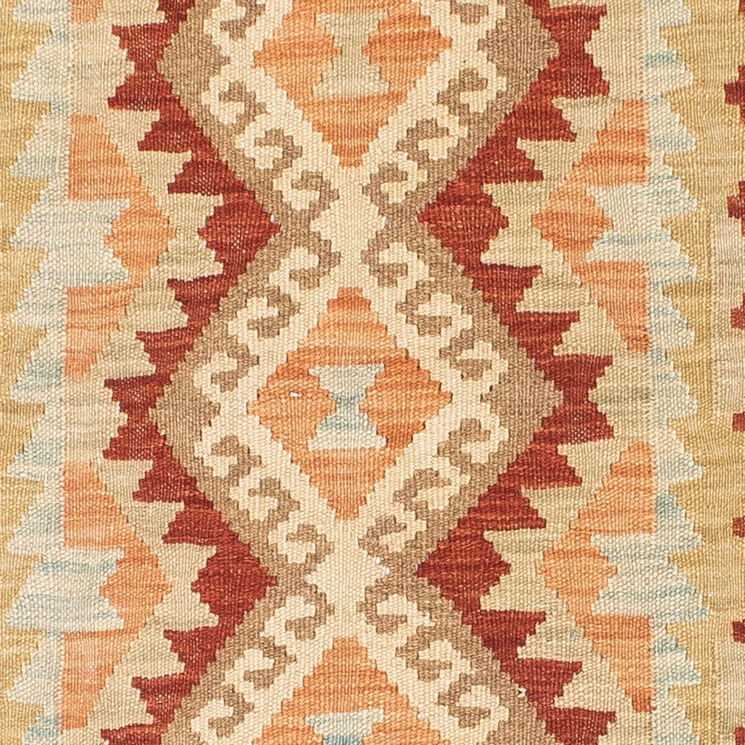 Alfombra de pasillo Alfombra Kelim - Oriental - 200 x 75 cm - beige