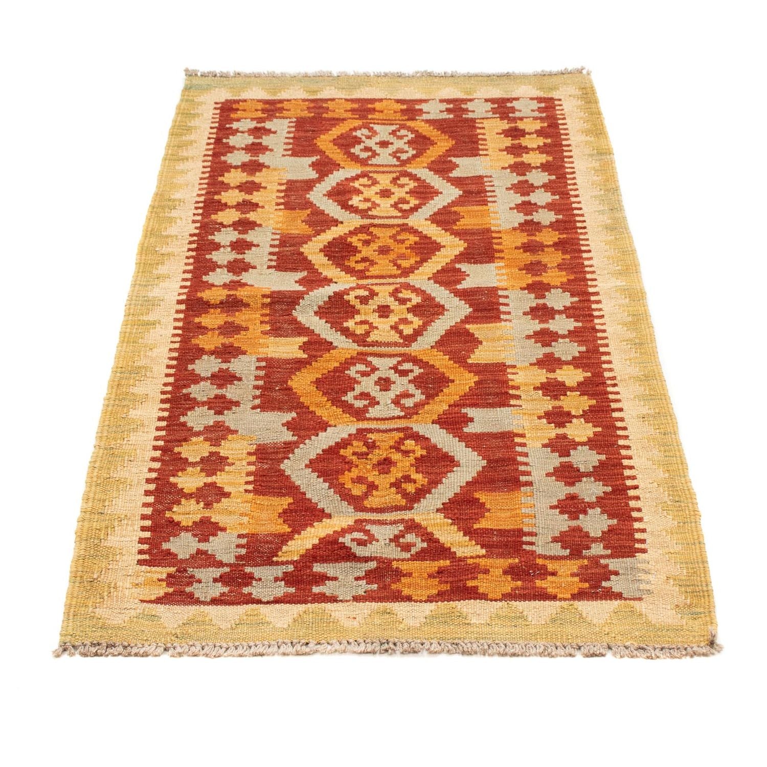 Alfombra Kelim - Splash - 124 x 65 cm - multicolor
