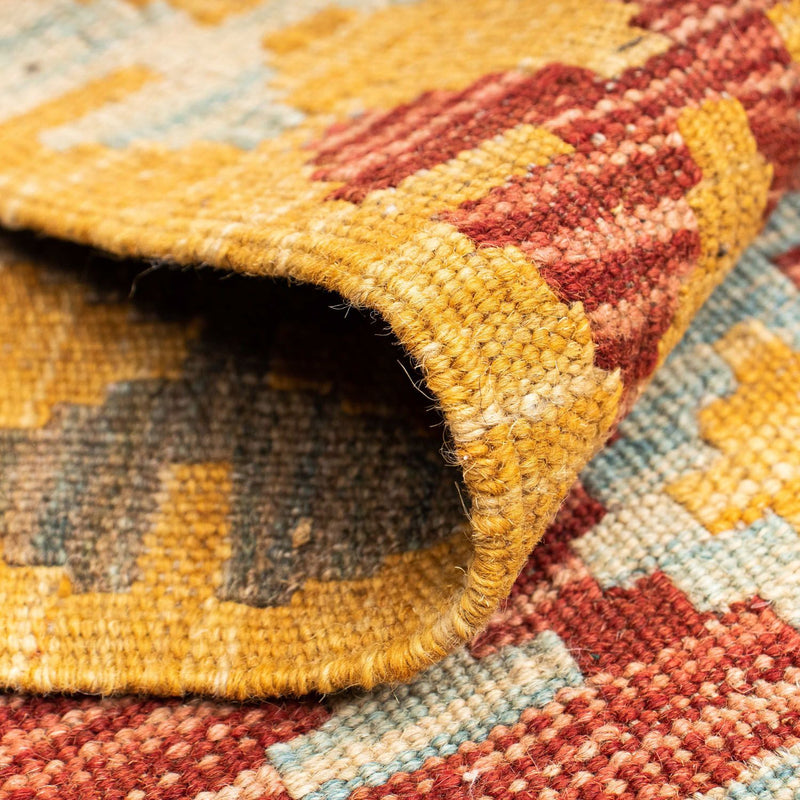 Alfombra de pasillo Alfombra Kelim - Oriental - 202 x 72 cm - multicolor
