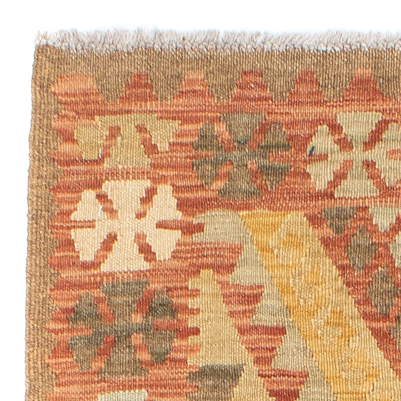 Alfombra de pasillo Alfombra Kelim - Oriental - 208 x 66 cm - rojo claro