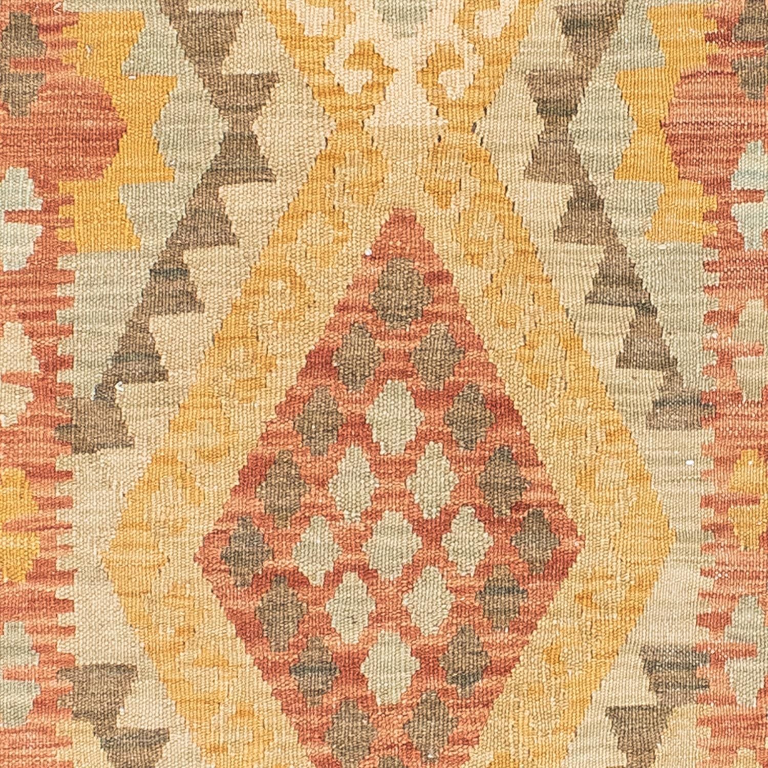 Alfombra de pasillo Alfombra Kelim - Oriental - 208 x 66 cm - rojo claro