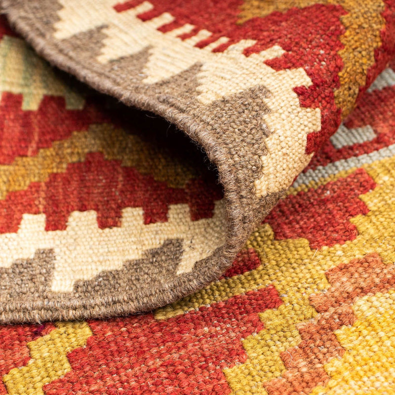 Alfombra de pasillo Alfombra Kelim - Oriental - 203 x 67 cm - rojo
