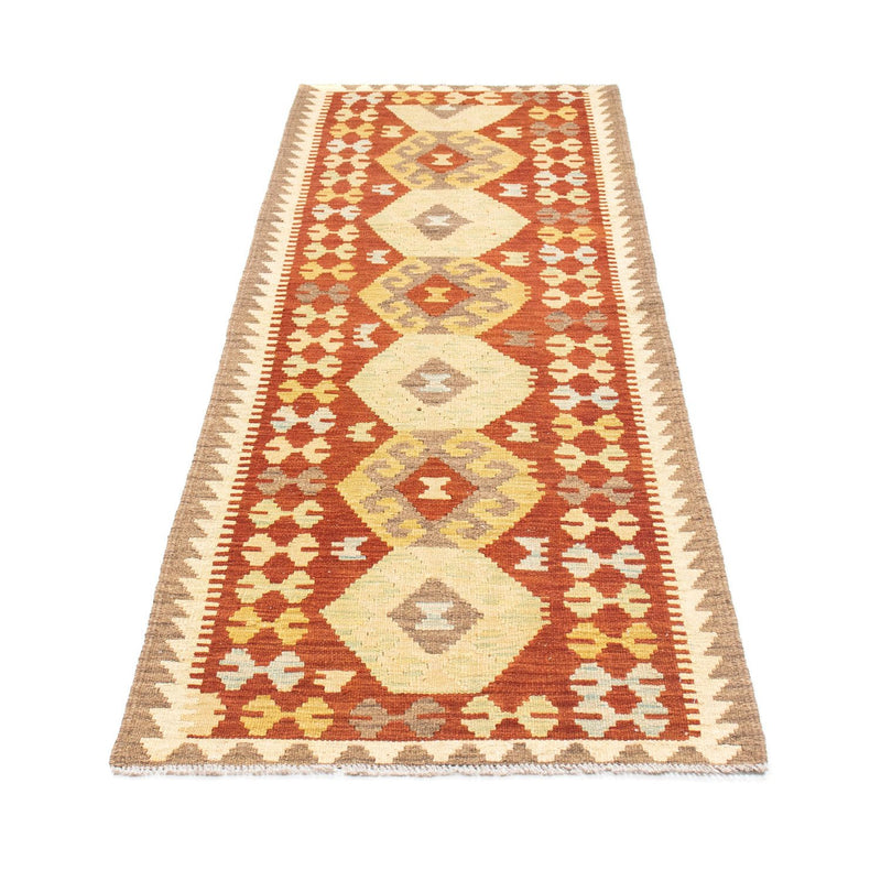 Alfombra de pasillo Alfombra Kelim - Oriental - 195 x 67 cm - óxido