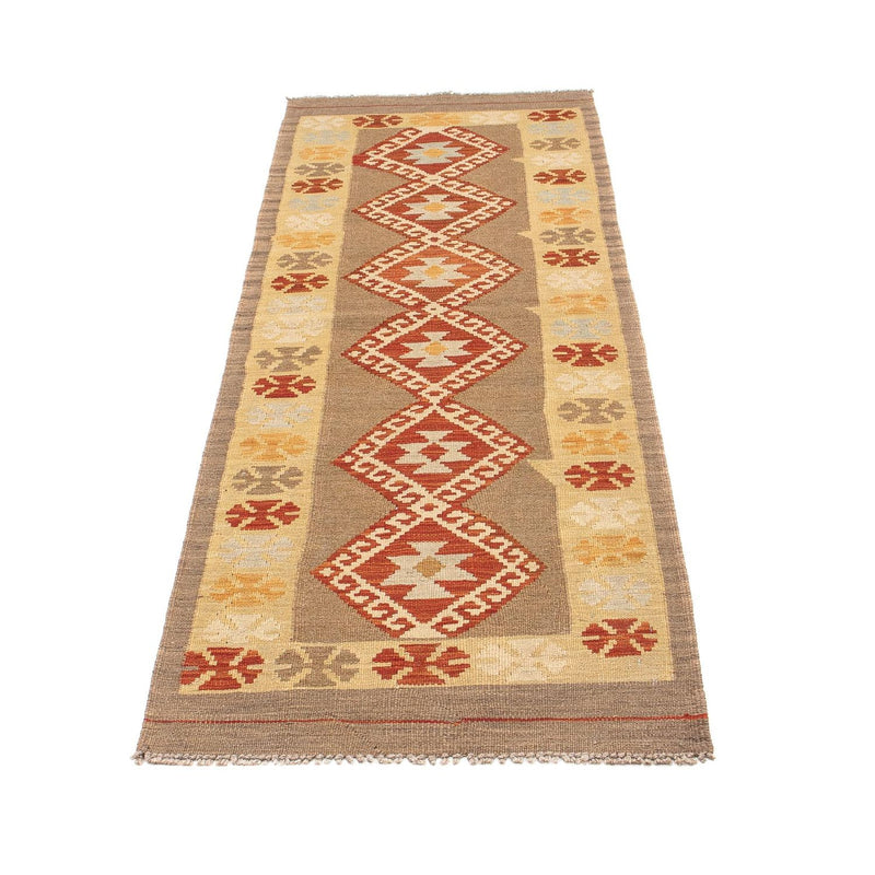 Alfombra de pasillo Alfombra Kelim - Splash - 195 x 62 cm - multicolor