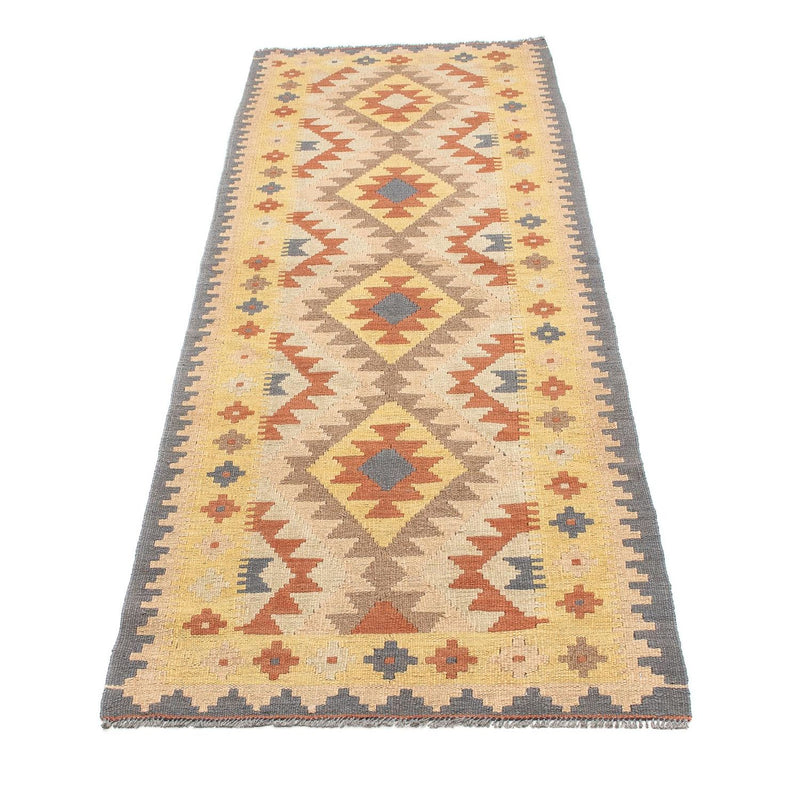 Alfombra de pasillo Alfombra Kelim - Splash - 200 x 62 cm - multicolor