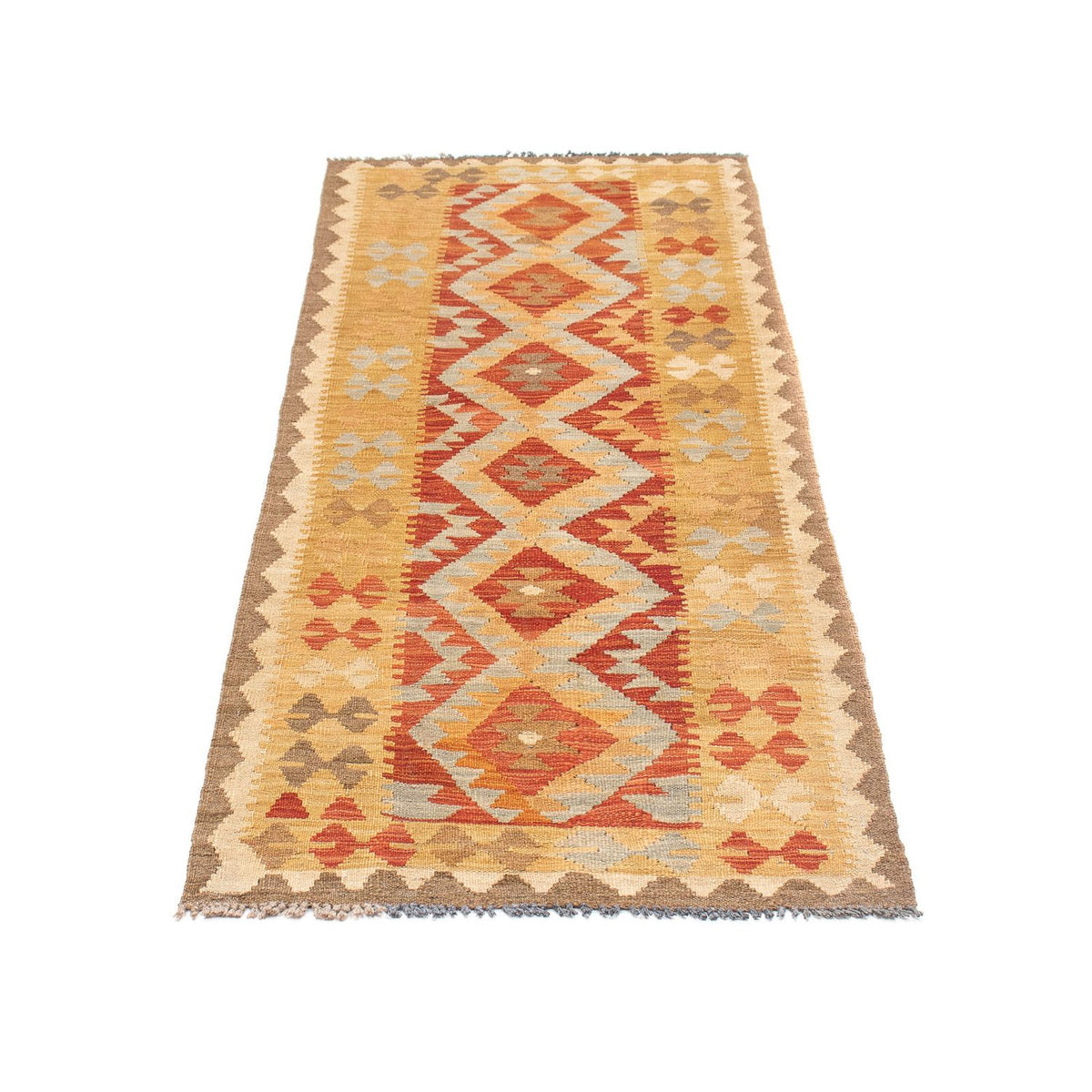 Alfombra de pasillo Alfombra Kelim - Oriental - 196 x 63 cm - multicolor