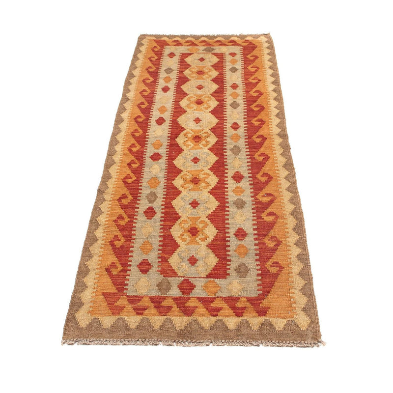 Alfombra de pasillo Alfombra Kelim - Splash - 196 x 63 cm - multicolor
