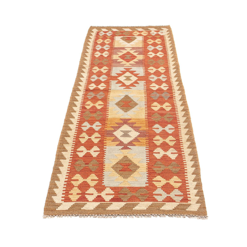 Alfombra de pasillo Alfombra Kelim - Splash - 198 x 62 cm - multicolor