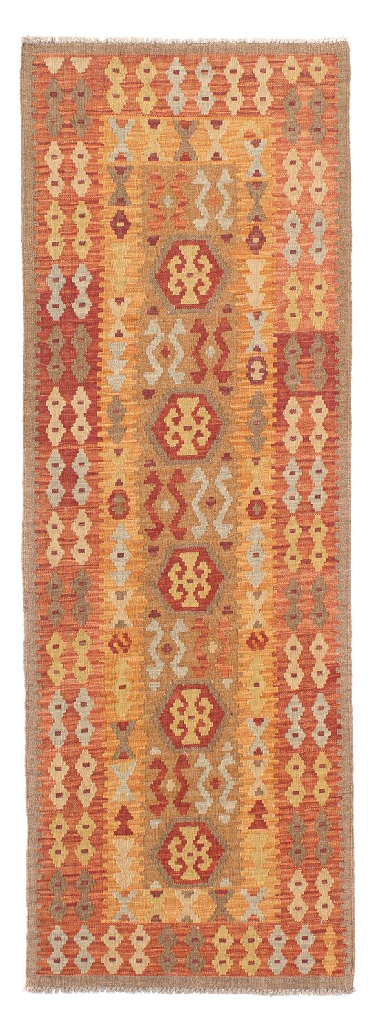 Alfombra de pasillo Alfombra Kelim - Splash - 196 x 66 cm - multicolor