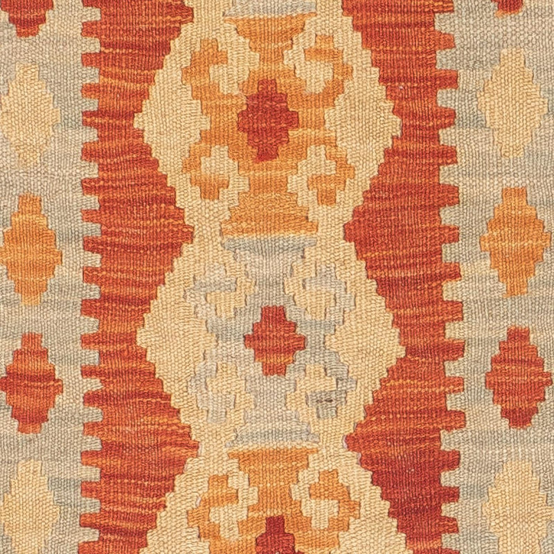 Alfombra de pasillo Alfombra Kelim - Splash - 197 x 63 cm - rojo
