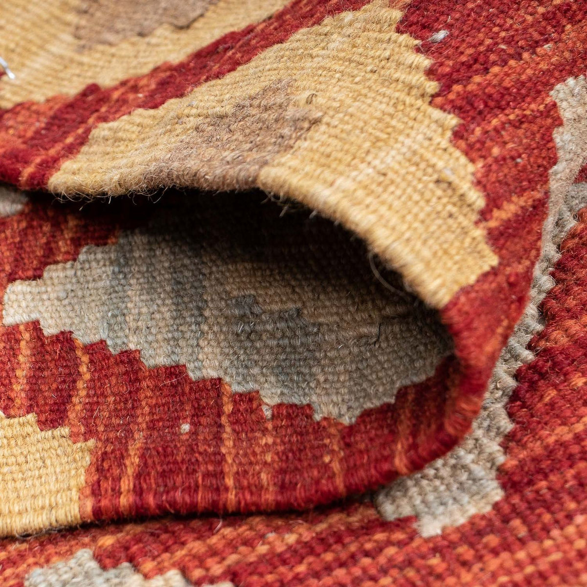 Alfombra de pasillo Alfombra Kelim - Splash - 185 x 69 cm - multicolor