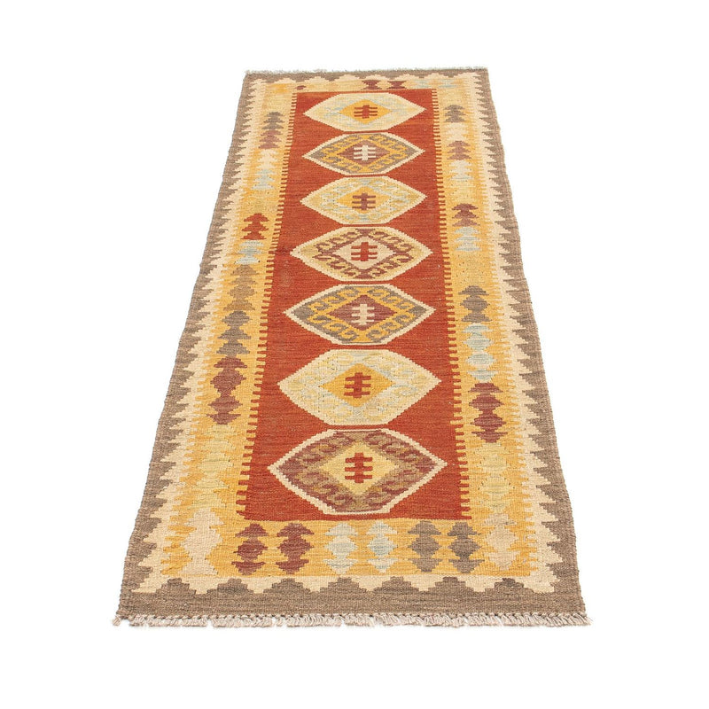 Alfombra de pasillo Alfombra Kelim - Splash - 192 x 63 cm - multicolor