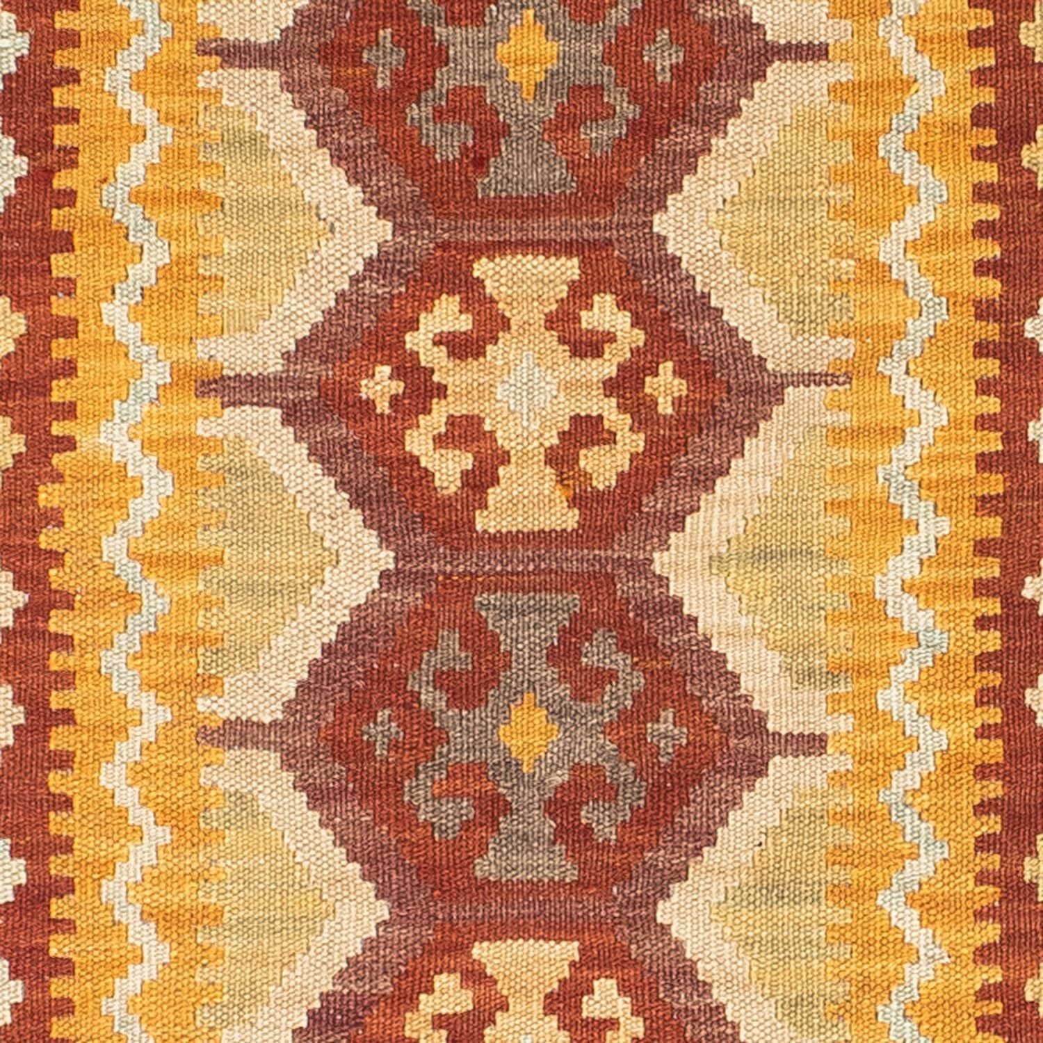 Alfombra de pasillo Alfombra Kelim - Oriental - 195 x 65 cm - óxido