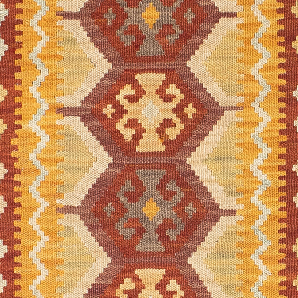Alfombra de pasillo Alfombra Kelim - Oriental - 195 x 65 cm - óxido