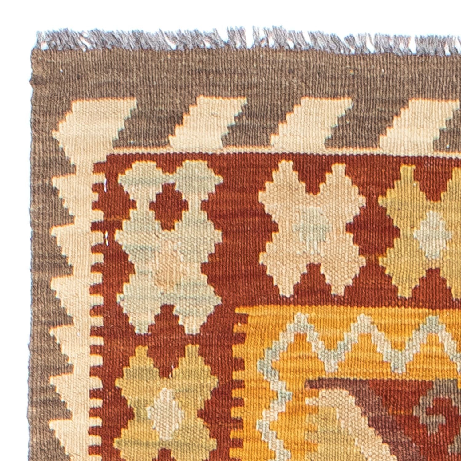 Alfombra de pasillo Alfombra Kelim - Oriental - 195 x 65 cm - óxido
