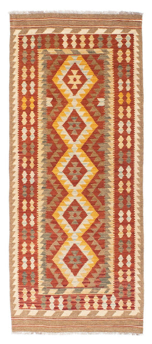 Alfombra de pasillo Alfombra Kelim - Oriental - 192 x 76 cm - óxido