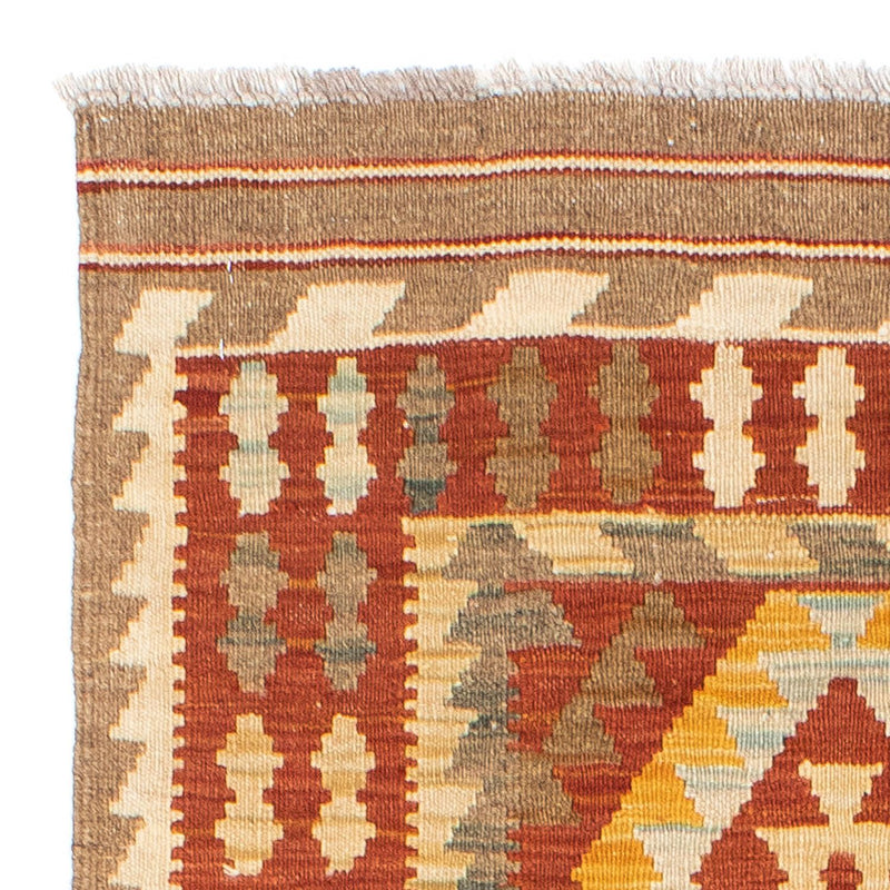 Alfombra de pasillo Alfombra Kelim - Oriental - 192 x 76 cm - óxido