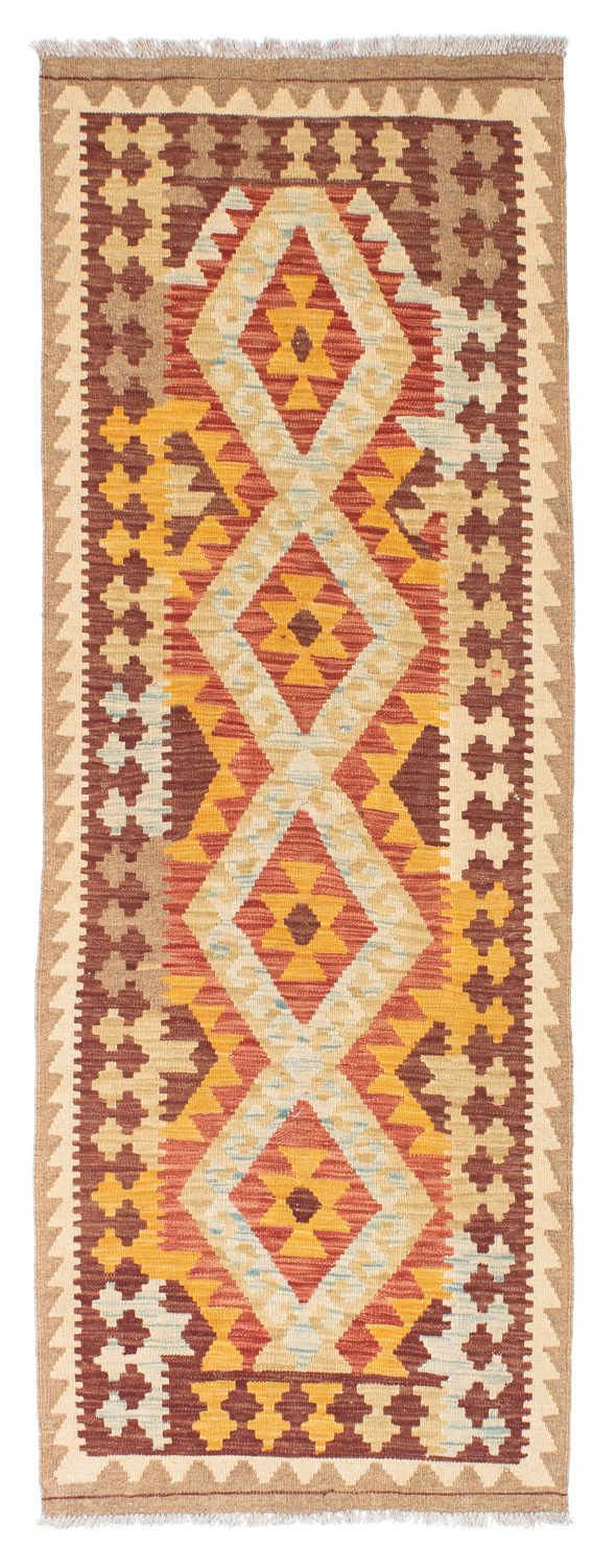 Alfombra de pasillo Alfombra Kelim - Oriental - 200 x 70 cm - beige