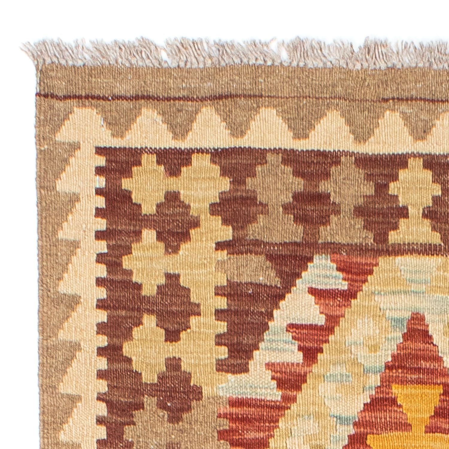 Alfombra de pasillo Alfombra Kelim - Oriental - 200 x 70 cm - beige