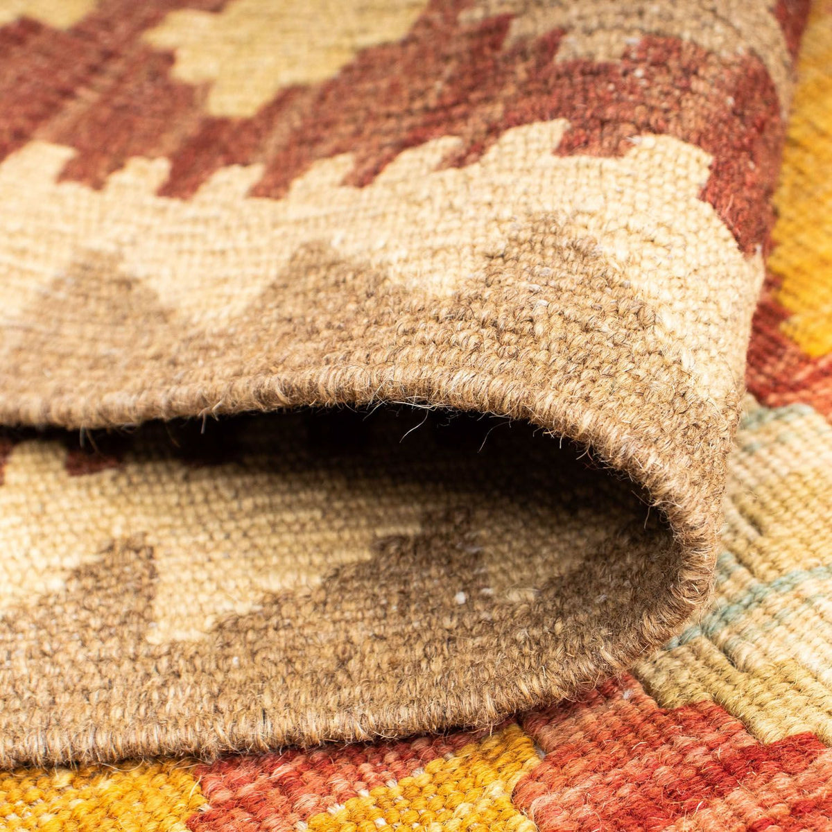 Alfombra de pasillo Alfombra Kelim - Oriental - 200 x 70 cm - beige