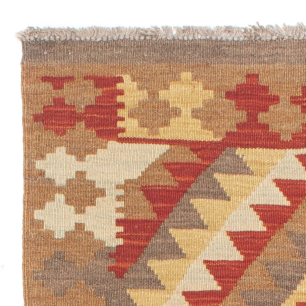 Alfombra de pasillo Alfombra Kelim - Splash - 193 x 68 cm - multicolor