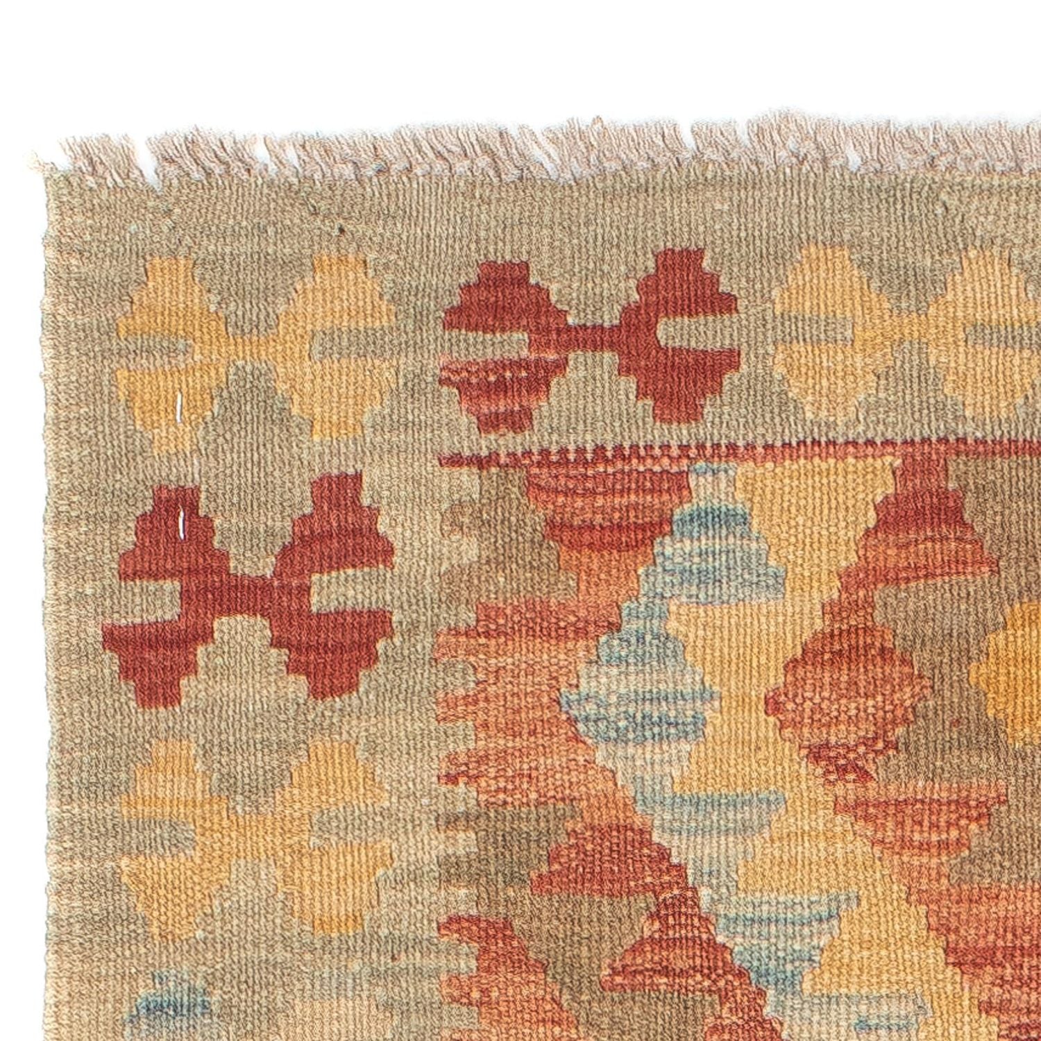 Alfombra de pasillo Alfombra Kelim - Splash - 199 x 64 cm - multicolor