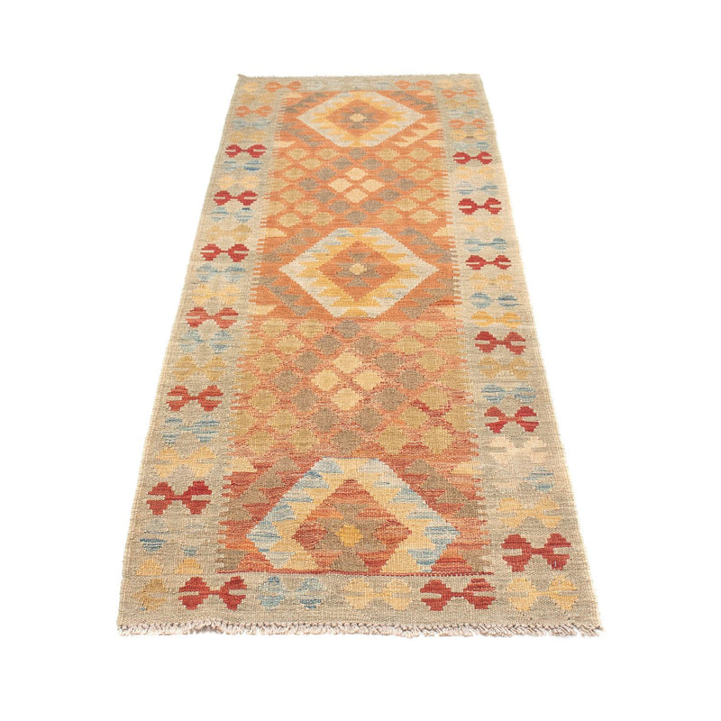 Alfombra de pasillo Alfombra Kelim - Splash - 199 x 64 cm - multicolor