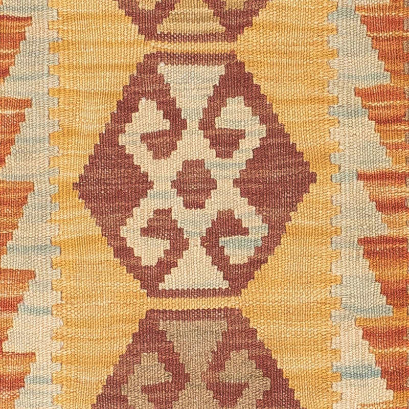 Alfombra de pasillo Alfombra Kelim - Splash - 204 x 65 cm - multicolor