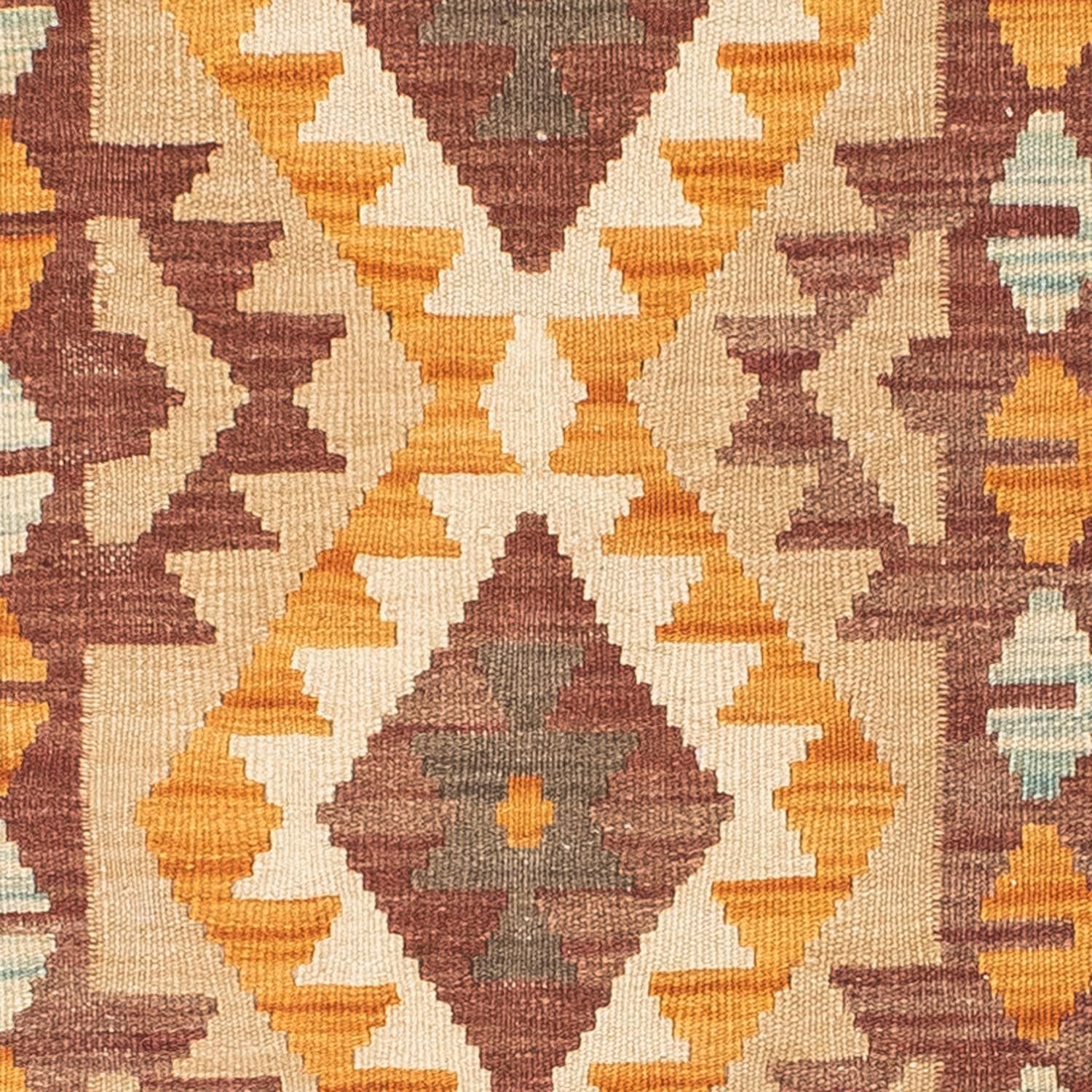 Alfombra de pasillo Alfombra Kelim - Oriental - 194 x 63 cm - beige