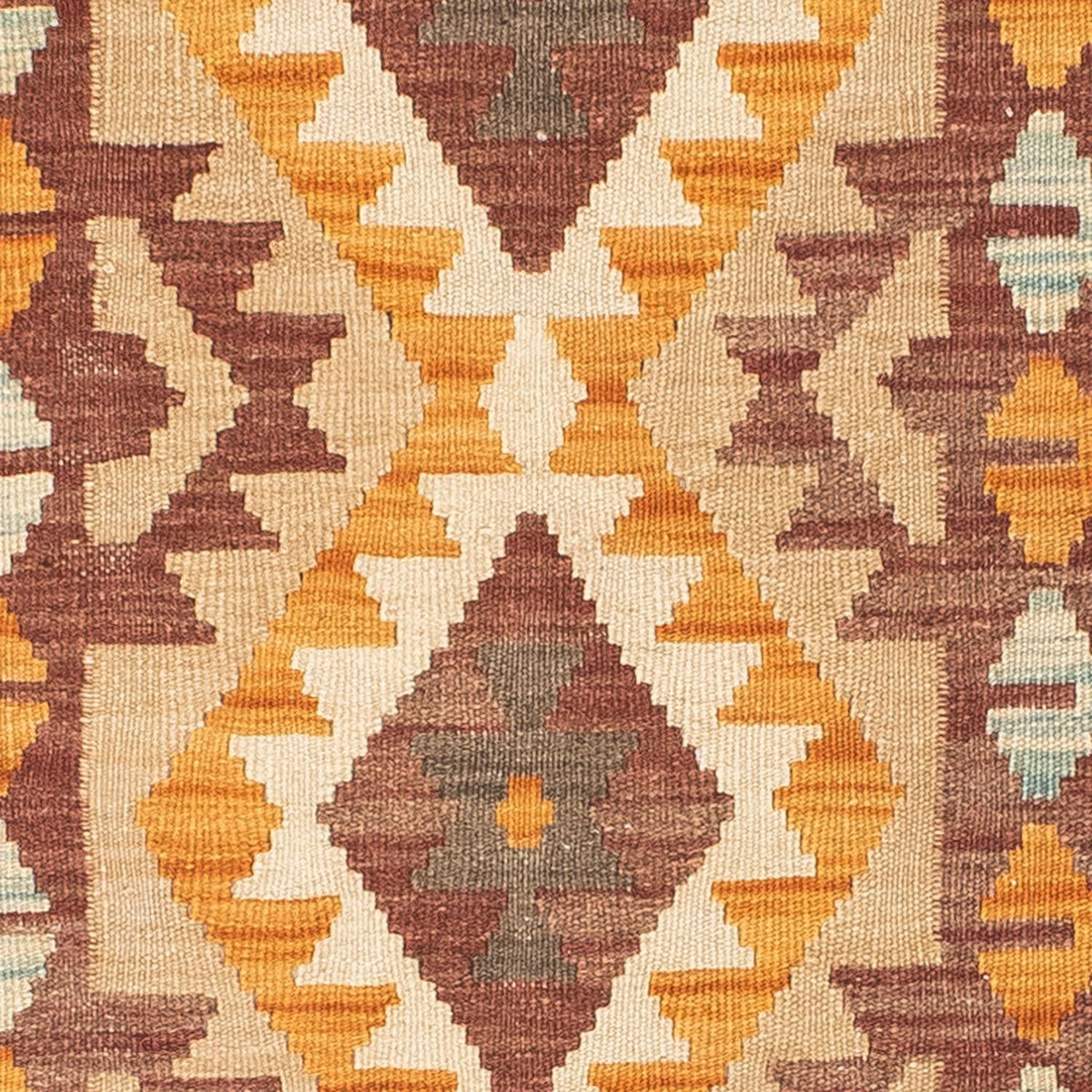 Alfombra de pasillo Alfombra Kelim - Oriental - 194 x 63 cm - beige