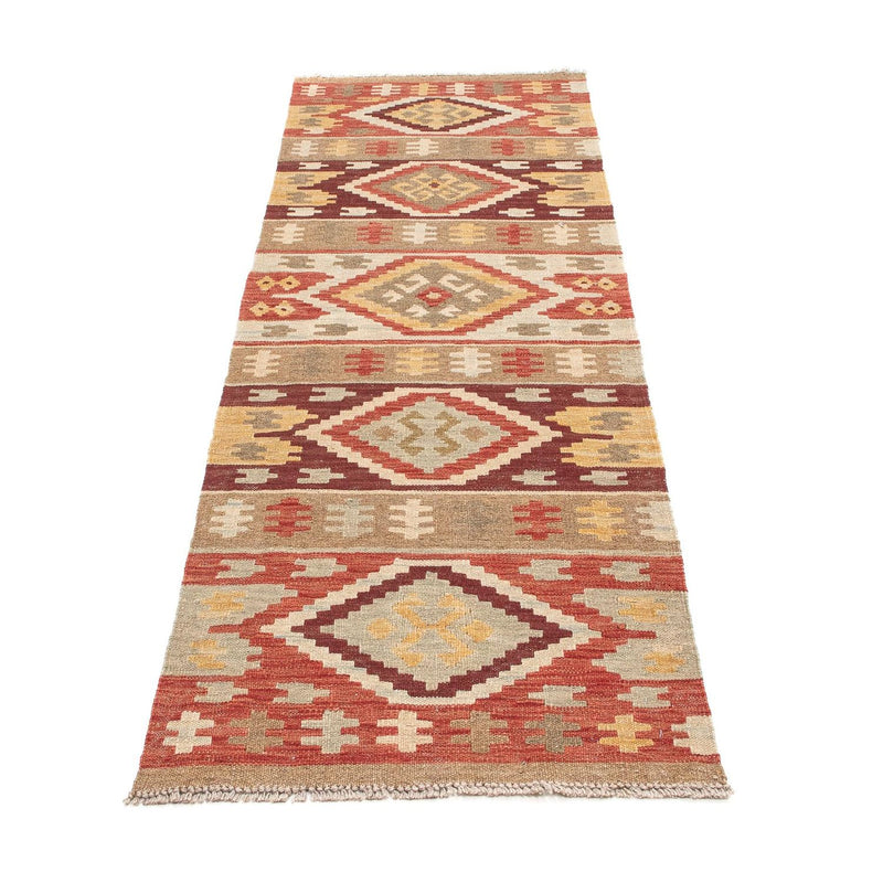 Alfombra de pasillo Alfombra Kelim - Splash - 205 x 64 cm - multicolor