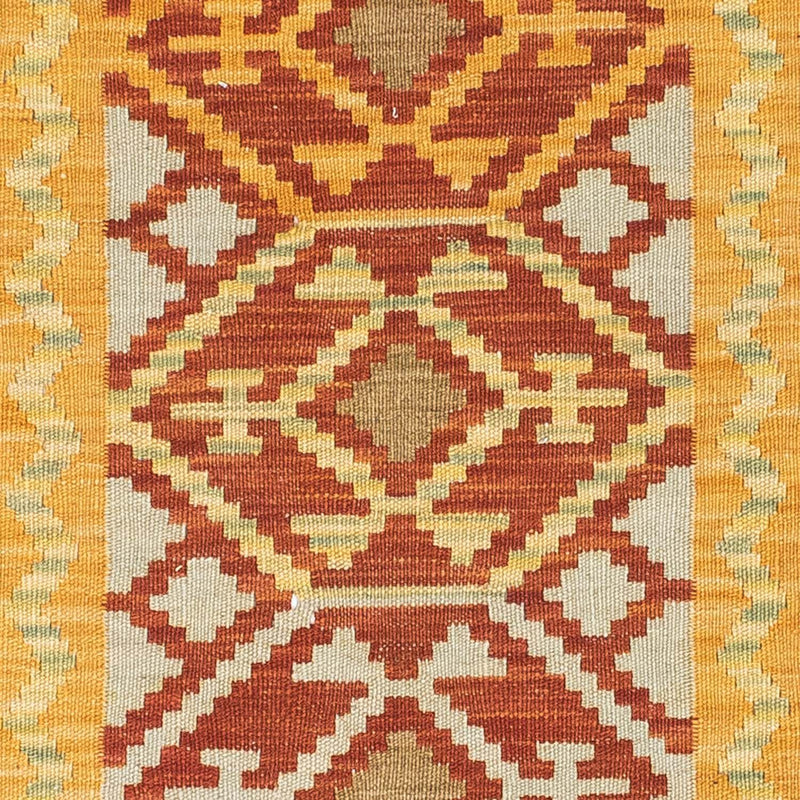 Alfombra de pasillo Alfombra Kelim - Oriental - 195 x 73 cm - rojo
