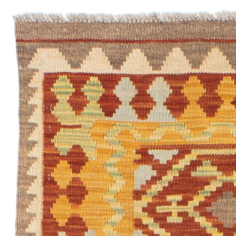Alfombra de pasillo Alfombra Kelim - Oriental - 195 x 73 cm - rojo